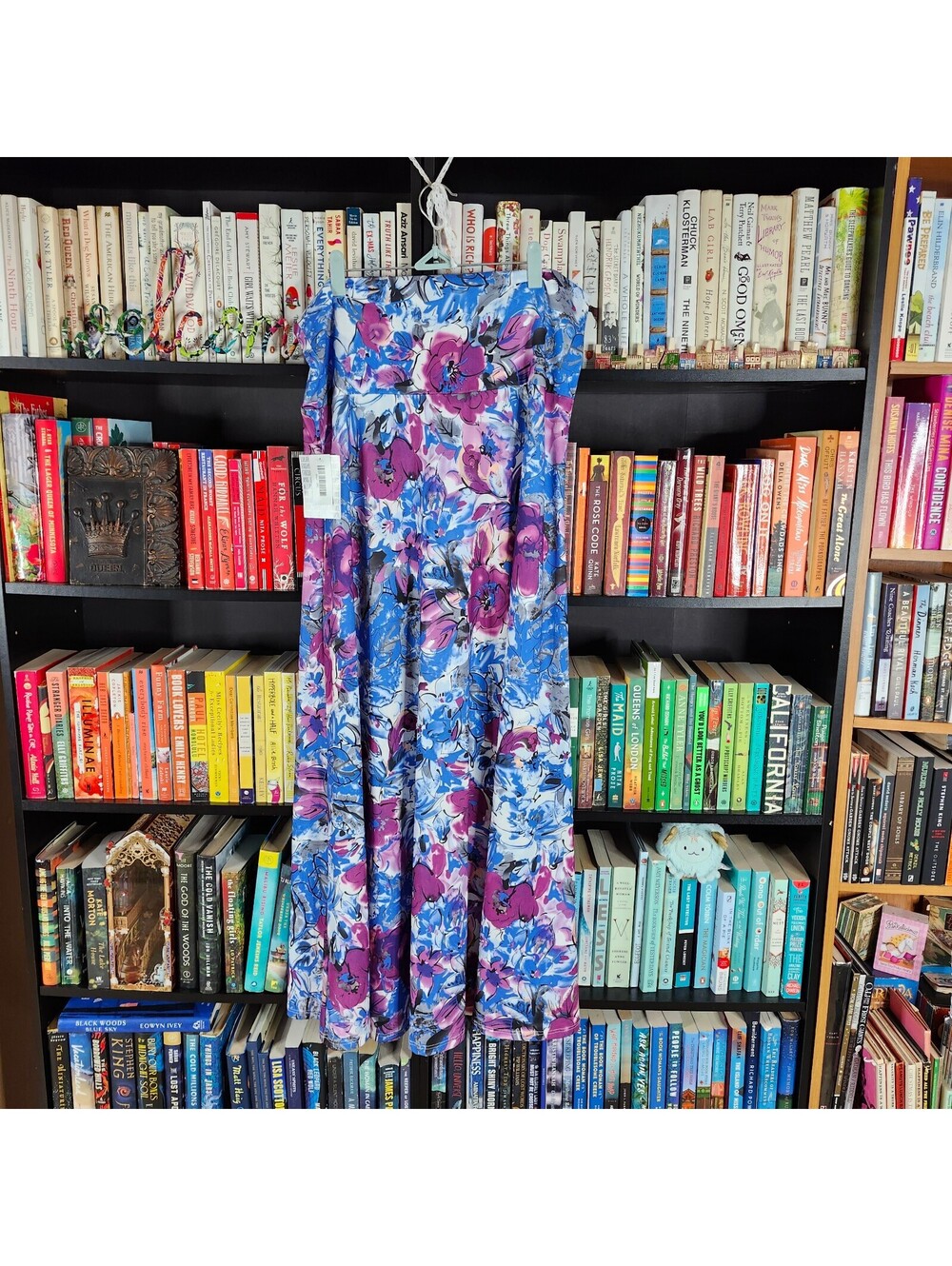LuLaRoe Convertible Maxi Skirt 2XL NWT Blue Purple Floral Stretch